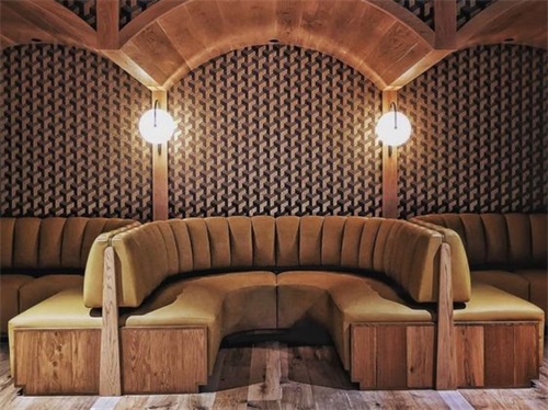High-end restaurant booth sofas