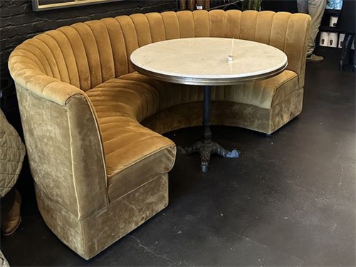 Restaurant fabric booth sofa