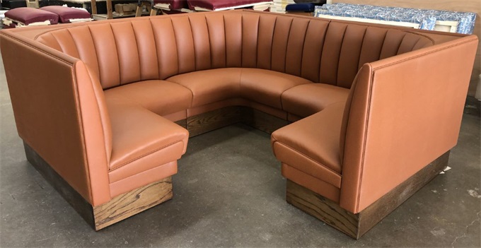 Curved Luxury Booth Seating for Hotels and Restaurants 