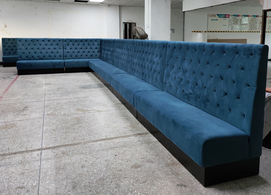 Button design of KTV booth sofa