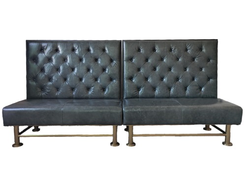 High-End Vintage Vinyl Booth Seating | Commercial Bar Seating