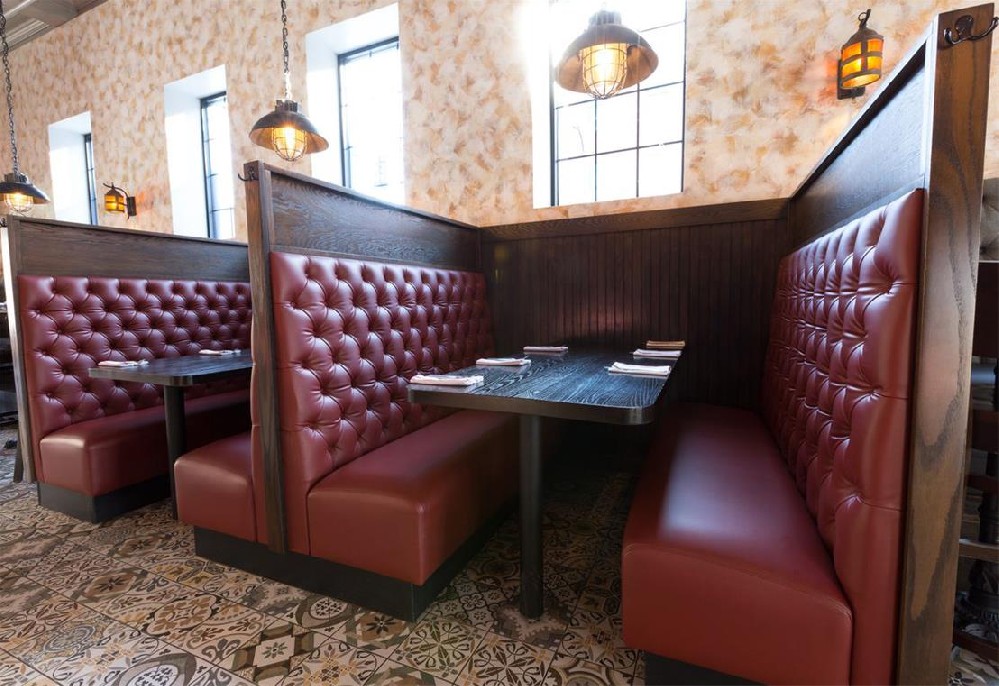 Coffee shop booth seating