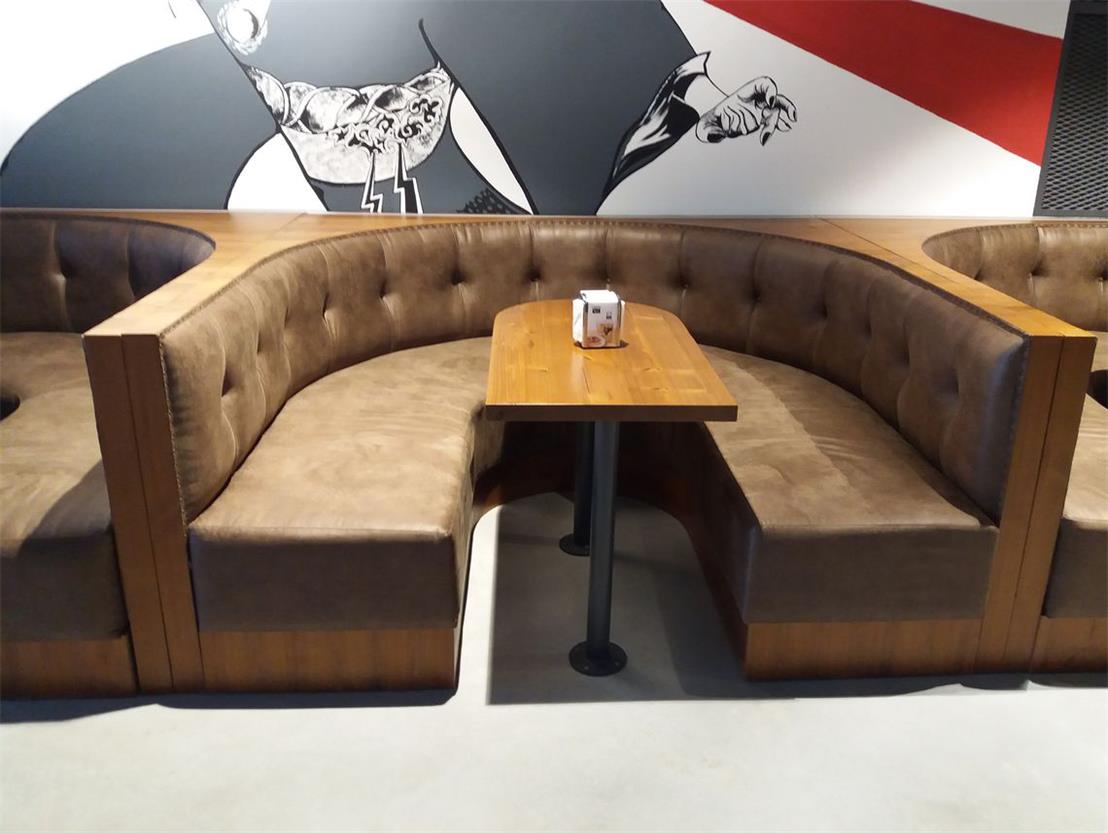 Coffee shop booth seating