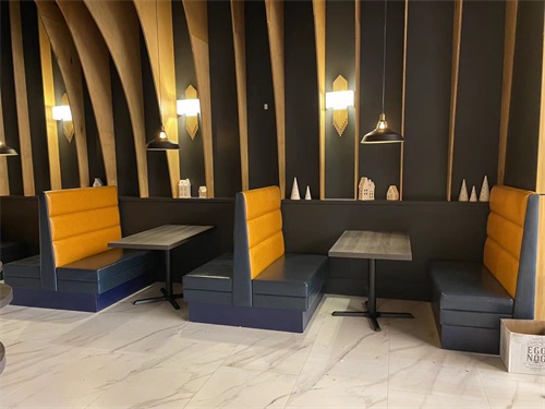 American YiFan restaurant booth sofa customization case｜High-end restaurant furniture customization