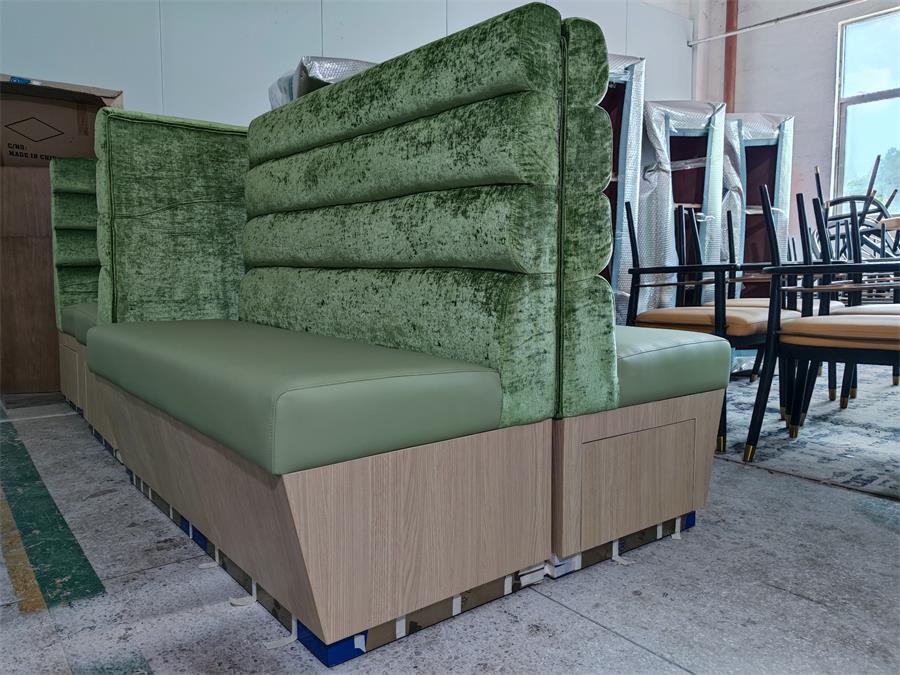 Hot pot restaurant High back booth sofa  seating