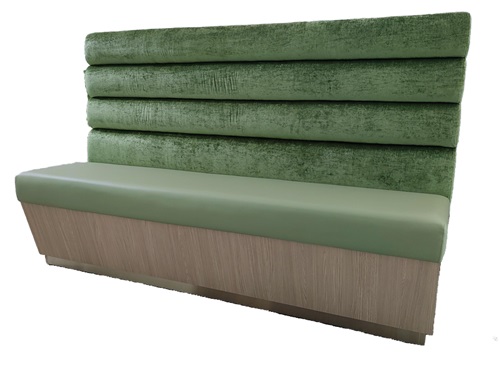High Back Booth Sofa for Hot Pot Restaurants - Comfort, Easy Cleaning, and Hidden Storage Design