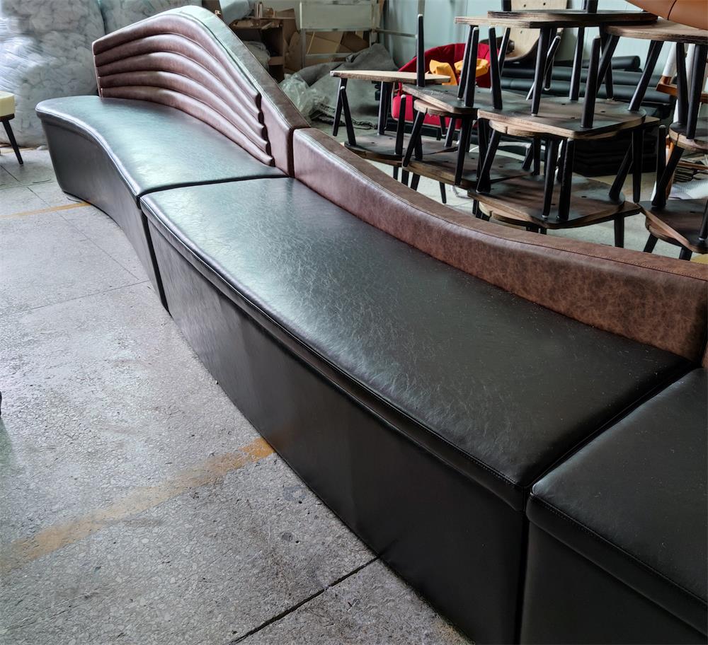 Modern curved design sofas for high-end bars