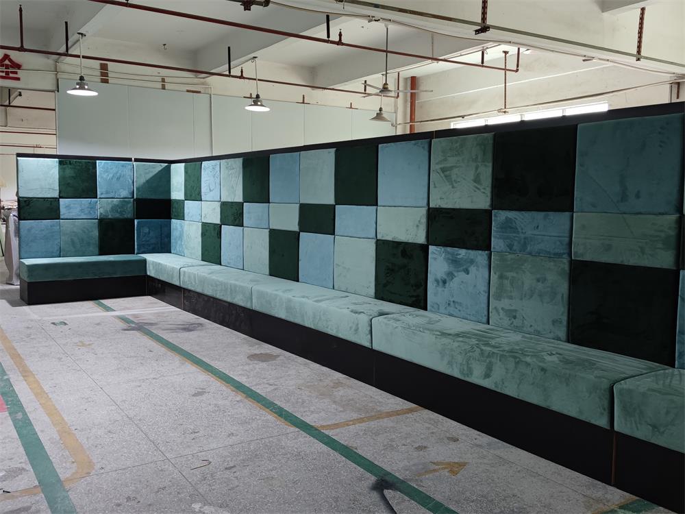 Comfortable velvet booth seating for Western restaurant