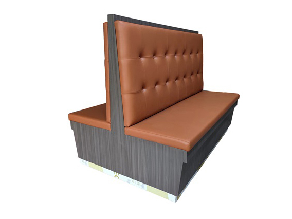 BBQ Restaurant Booth Seating - Premium Microfiber Leather | Comfort, Durability, and Easy Maintenance