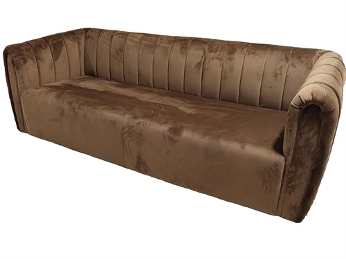 Elegant Brown Velvet Leisure Sofa – Perfect for High-End Clubs and Luxury Lounges