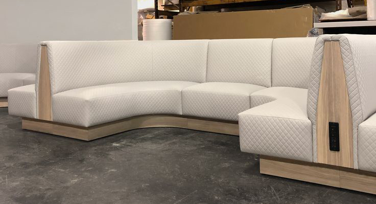 Modern and simple Indented Seat Booths