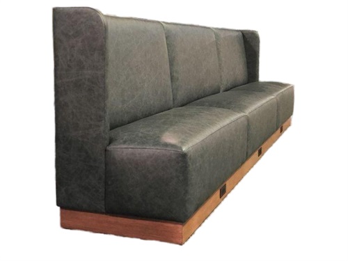 Retro Vinyl Booth Seating for Restaurants – High Back Dining Booth
