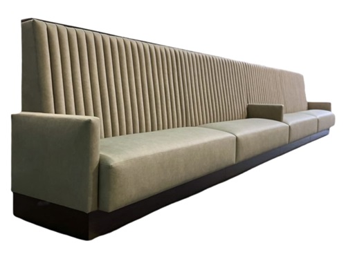 High-Back Hotel Booth Seating | Luxury Commercial Booth Customization