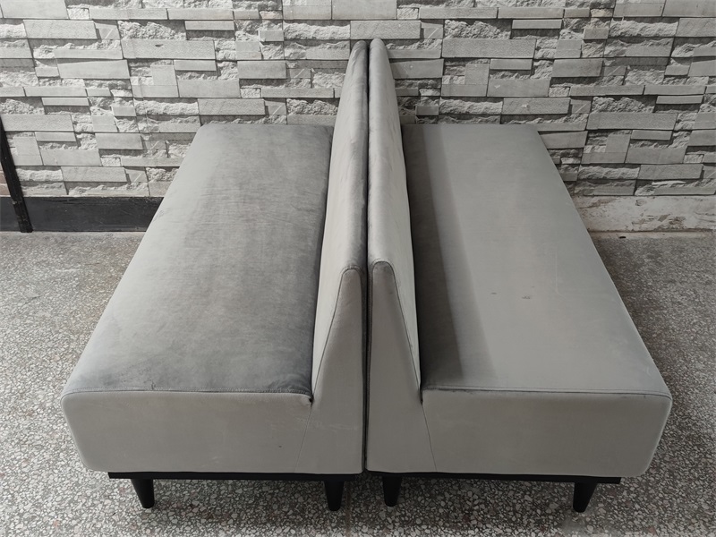 Grey Velvet Lounge Booth Seating – Comfort and Style Perfectly Combined