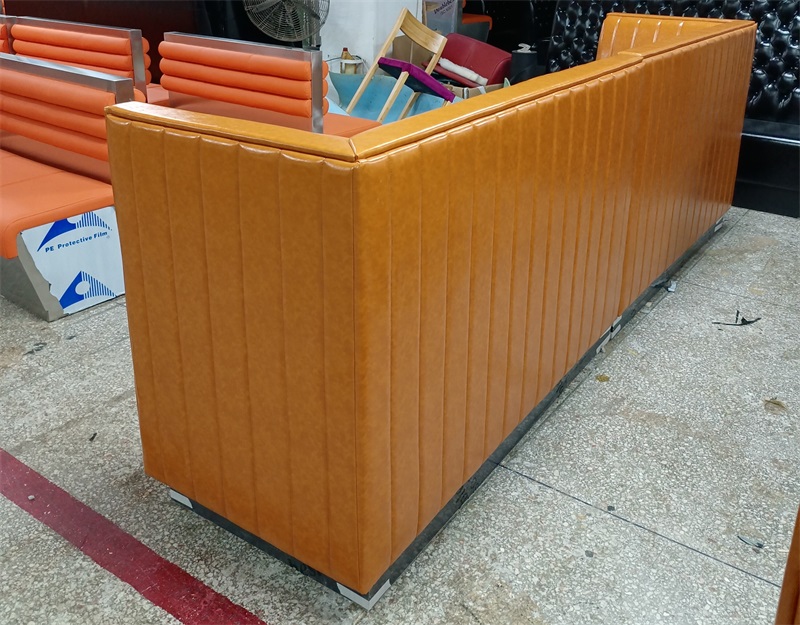 Modern Orange KTV Booth Sofa