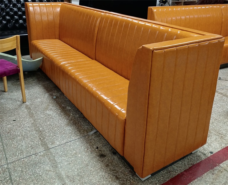Modern Orange KTV Booth Sofa