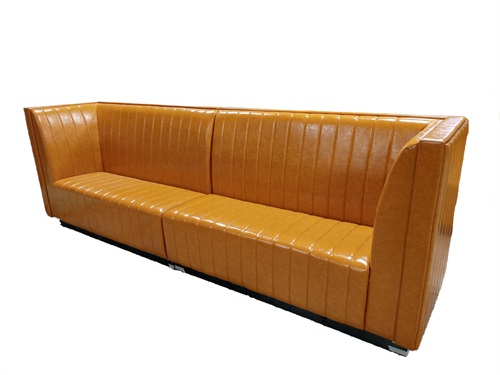 Modern Orange KTV Booth Sofa - Durable, Waterproof, and Comfortable for Bars and Entertainment Venues