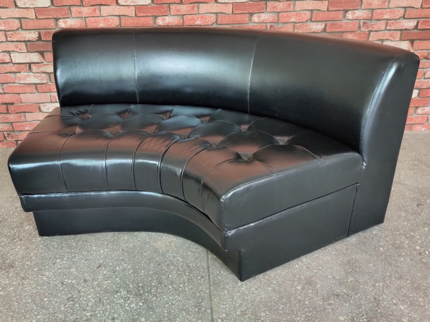 Luxury black bar sofa | High quality commercial lounge sofa