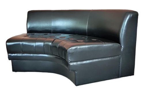 Luxury Black Bar Sofa | High-Quality Commercial Lounge Sofa for Bars, Nightclubs