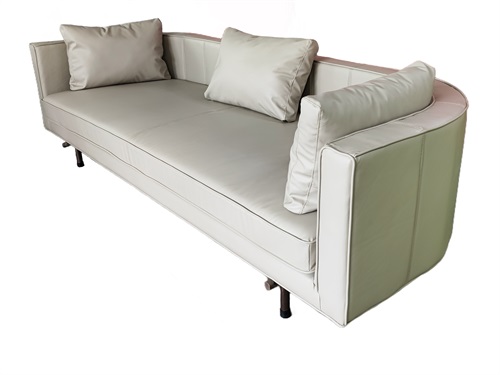 Modern Minimalist Light Beige Premium Club Sofa | Ideal for Lounges & Hotel Lobbies