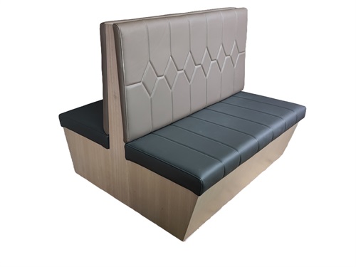 Double-sided booth sofa for hot pot restaurants - comfortable and durable modern design