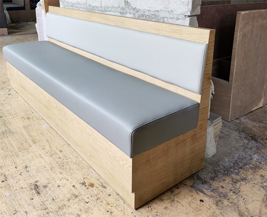 Modern Wood-Framed Booth Seating for Hot Pot Restaurants - Durable & Stylish