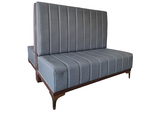 Modern grey cafe restaurant booth sofa - Suitable for all kinds of commercial environments