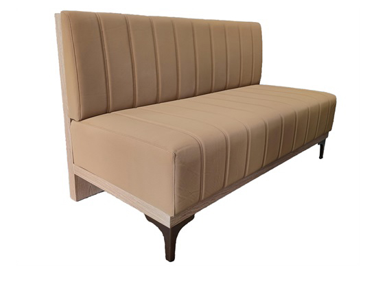 Modern Upholstered Wood Frame Restaurant Booth Seating for Hotels and Cafes
