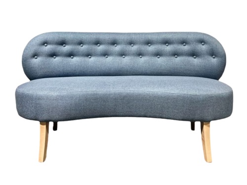 Curved Fabric Coffee Shop Lounge Booth Sofa – Comfortable and Durable Commercial Seating