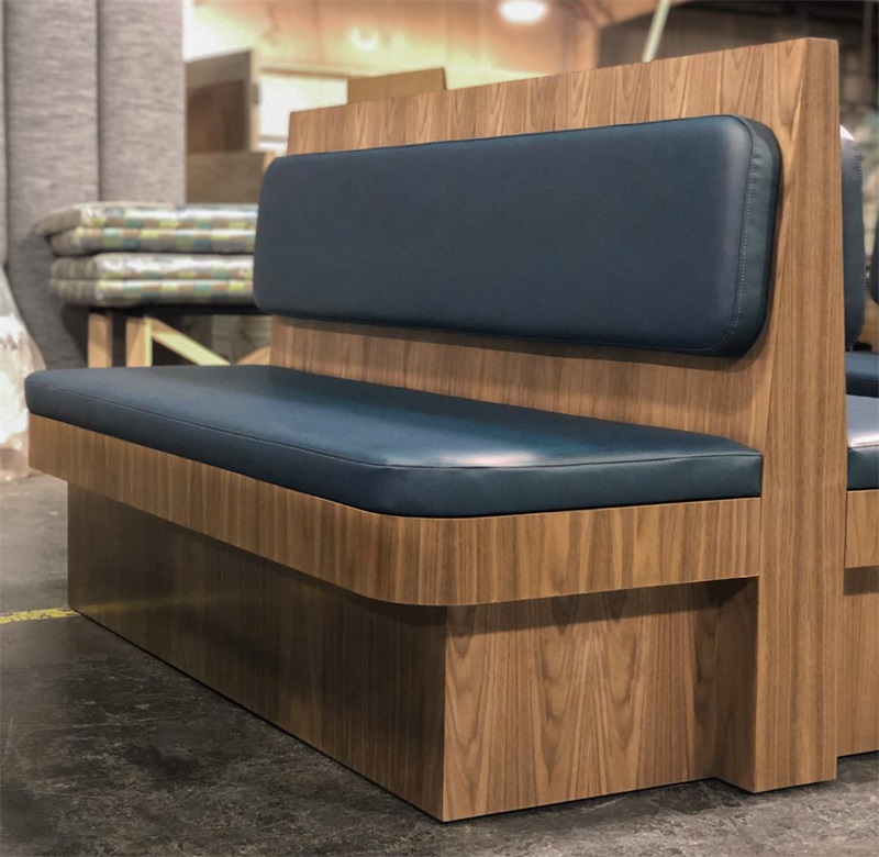 Wood estaurant booth seating