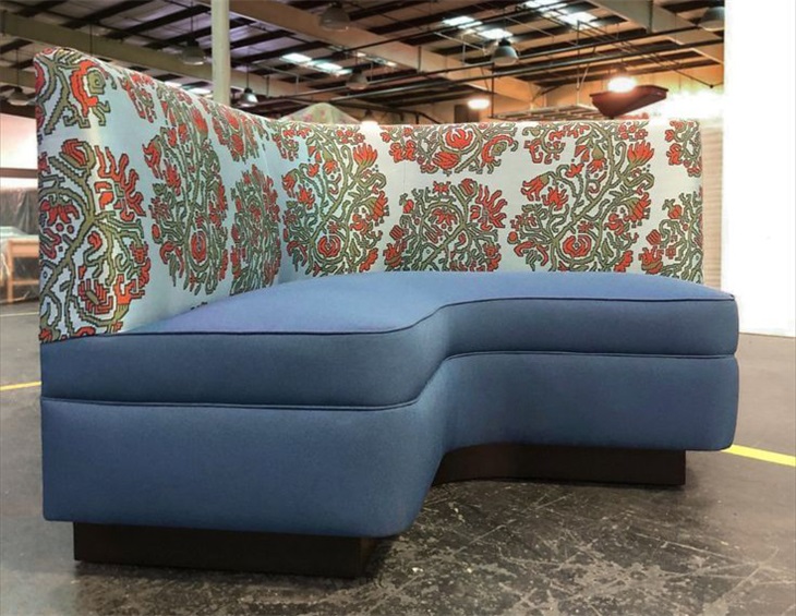Curved KTV Booth Sofa - Comfortable, Stylish & Durable Seating