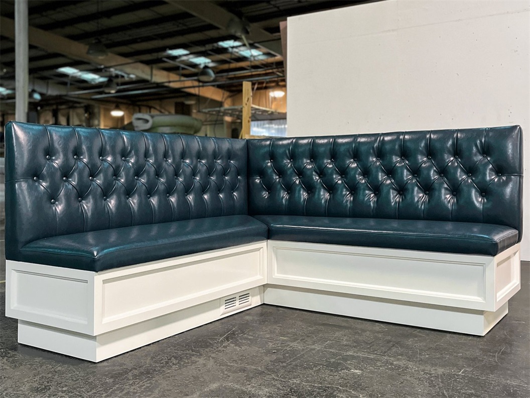 L Shaped leather Booth seating