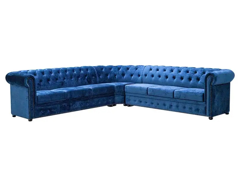 L-Shaped Stylish Vintage KTV Luxury Booth Sofa – Customizable High-End Seating
