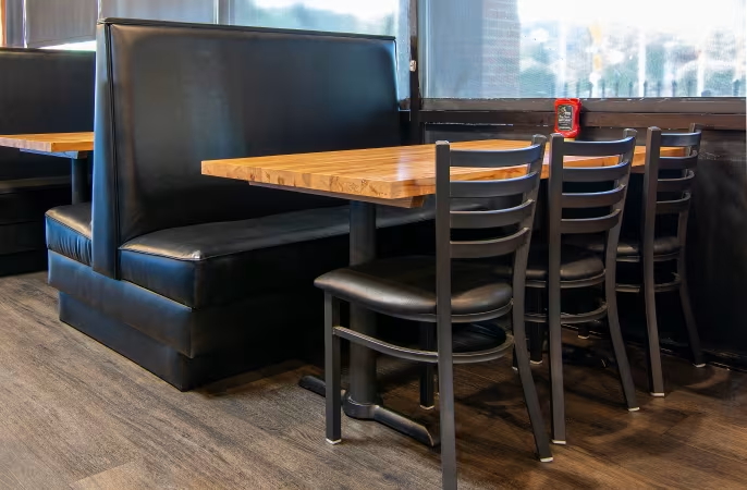 contemporary restaurant booths