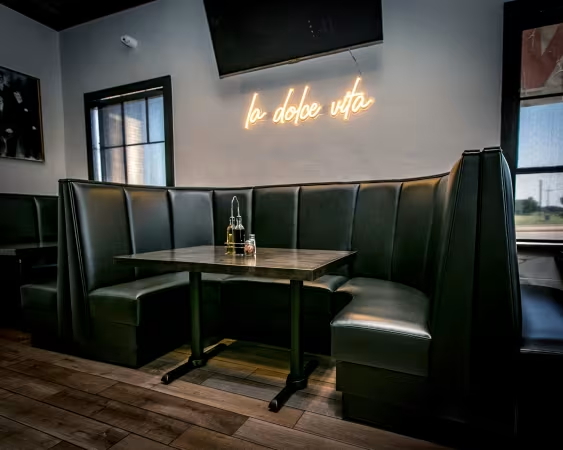 restaurant corner booth