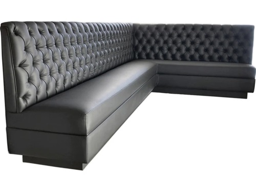 High-End L-Shaped KTV Booth Seating Sofa for Bars & Karaoke Lounges