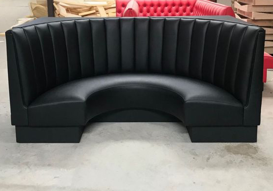 circular restaurant booths