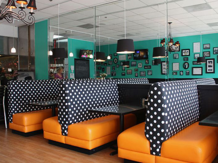 leather booth seating