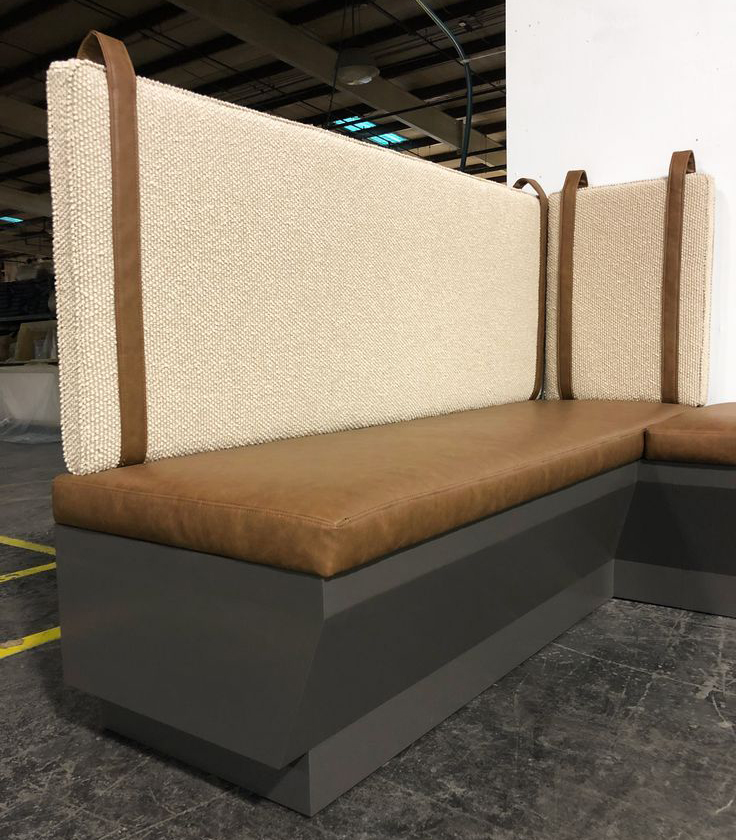contemporary booth seating