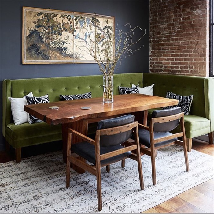 contemporary booth seating