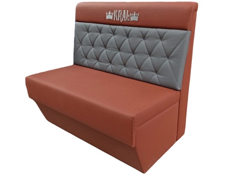 Modern Commercial Booth Sofa | Dual-Seat Bar Lounge Sofa | Custom Restaurant Seating