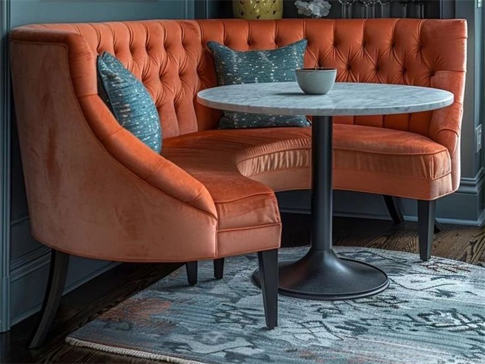  round booth dining table