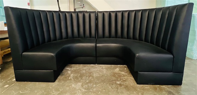 Luxury U-Shaped KTV Leather Upholstered Booth Sofa