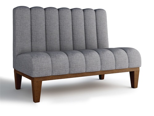 Durable and Comfortable Channel-Tufted Restaurant Booth Seating