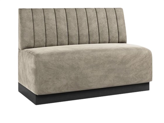 High-End Velvet Upholstered Booth Seating for Hotels and Restaurants