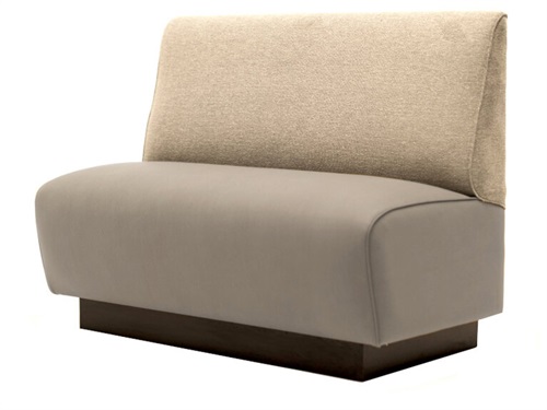 Durable Upholstered High-Back Booth Seating for Barbecue Restaurants | Modern Minimalist Design
