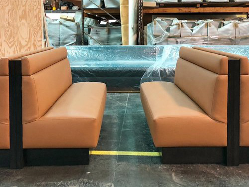 Modern Upholstered Booth Seating for Hotpot Restaurants