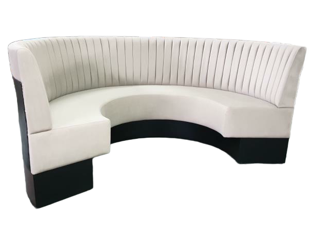 semi circle booth