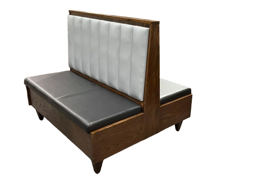 High-Back Double-Sided Vinyl Booth Seating - Durable and Practical Furniture for Restaurants