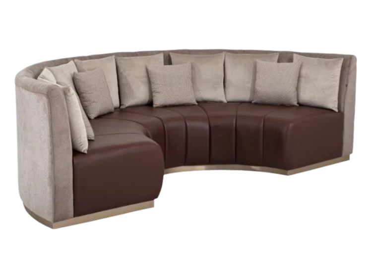 Semi-Circular Hotel Booth Seating – Stylish and Comfortable Solution for Hospitality Spaces